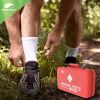 Small First Aid Kit for Car Office 121 Pieces Sturdy Red EVA Travel First Aid