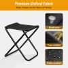 Foldable Camping Stool Portable Travel Chair 275.6LBS Load for Camping Fishing