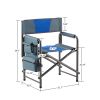 Lightweight Oversized Directors Chair with Storage Pockets for Camping