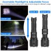 Super Bright LED Flashlight Waterproof Rechargeable Zoomable Tactical Torch