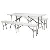 Courtyard Foldable Bench for Outdoor Use - 6FT