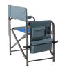 Lightweight Oversized Directors Chair with Storage Pockets for Camping