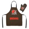 Offical NFL - Browns Apron & BBQ Mitt Set