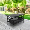 Folding Camping Table Portable Lightweight Aluminum Roll-up Picnic BBQ Desk