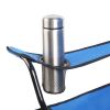Double Folding Picnic Chairs w/Umbrella Mini Table Beverage Holder Carrying Bag