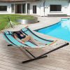Heavy-Duty Hammock Stand with Storage Bag for 2-Person Relaxation