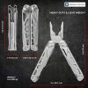 Heavy Duty Multitool | Military Grade Stainless Steel Frame;  Deep Profile