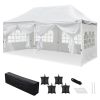 10 X 20ft EZ Pop Up Canopy Folding-White for Outdoor Events