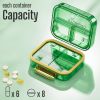 Medicine Pill Organizer Travel Cute Small Pill Box for Purse Travel Size
