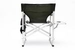 Padded Folding Outdoor Chair with Side Table & Storage Pockets – Lightweight