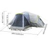 Large Family Camping Tent for 10 People with Three Rooms