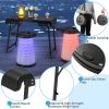 Folding Camping Table Set with Retractable LED Stools - 3 Piece