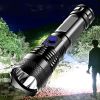 USB Chargeable Strong Light Handheld Flashlight; Plastic Material