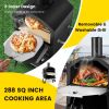 2-Layer Pizza Oven with Removable Cooking Rack 