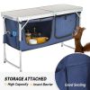 4Ft Folding Camping Table with Storage