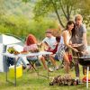 Height Adjustable Folding Table for Camping and Outdoor Events