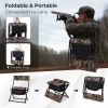 The Foldable Patio Chair with Storage Pocket Backrest for Camping Hiking
