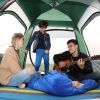 Waterproof Camping Tent for 4-5 People with Mosquito Net Windows