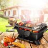 Cast Iron Tabletop BBQ Grill Stove for Camping and Picnics