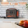 Portable Power Station 568Wh/600W Wireless Charger 15W PD Output 65W Type-C/QC