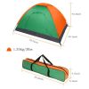 Waterproof Camping Dome Tent for Hiking and Survival - Orange & Green