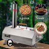 Semi-Auto Silver 12 Outdoor Pizza Oven Portable Wood Fired Pizza Oven Outdoor