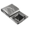 12x24ft Heavy Duty Poly Tarp - Silver+Black for Camping & Outdoor Use