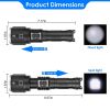 Super Bright LED Flashlight Waterproof Rechargeable Zoomable Tactical Torch