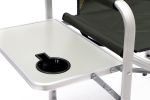 Padded Folding Outdoor Chair with Side Table & Storage Pockets – Lightweight