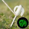 Heavy Duty Tent Stakes and Ground Nails for Camping - 8pcs Glowing Pegs