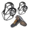 1pair Traction Cleats Iron Chain Anti-skid Shoe Cover for Climbing & Hiking