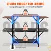 VEVOR Portable Camping Kitchen Table w/ Carrying Bag 4 Side Tables and 2 Shelves