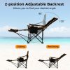 Camping Chair with Footrest and Carry Bag for Lounge Comfort