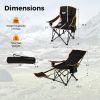 Camping Chair with Footrest and Carry Bag for Lounge Comfort