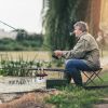 Foldable Camping Stool Portable Travel Chair 275.6LBS Load for Camping Fishing