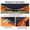 Black and Orange Pop Up Camping Tent for 2 People 