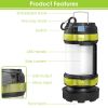 Rechargeable Camping Lantern and Flashlight, 2 Packs 