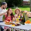 Portable Folding Lightweight Aluminum Camping Picnic Table for 4 to 6 Compact