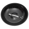 18 Inch Apple Charcoal Stove Enamel with White Side Wheel Diameter 15cm