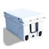 White outdoor Camping Picnic Fishing portable cooler 65QT Portable Insulated