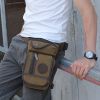 Canvas Drop Leg Bag Outdoor Waist Pack For Men Women Tactical Military