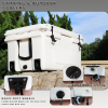 White outdoor Camping Picnic Fishing portable cooler 65QT Portable Insulated