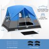 Outdoor Camping Tent with Removable Floor Mat for 3-Person Shelter