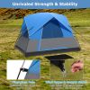 Outdoor Camping Tent with Removable Floor Mat for 3-Person Shelter