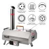 Stainless Steel Pizza Oven Outdoor 12" Automatic Rotatable Pizza Ovens,Portable