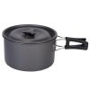 12Pcs Camping Cookware Set with Stove, Aluminum Pots & Pans