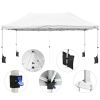 10 X 20ft EZ Pop Up Canopy Folding-White for Outdoor Events