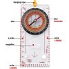 Portable Compass With Ruler Scale For Scout Hiking Camping Boating;