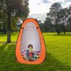 12 Person Portable Pop Up Toilet Shower Tent Changing Room Shelter - Orange