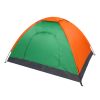 Waterproof Camping Dome Tent for Hiking and Survival - Orange & Green